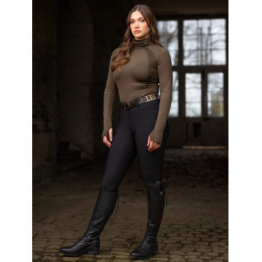 Calça LeMieux Isabelle full grip feminina Preto Calça LeMieux Isabelle full grip feminina Preto