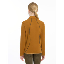 Pólar LeMieux com fecho éclair Felicity Young Rider Gengibre Castanho Pólar LeMieux com fecho éclair Felicity Young Rider Gengibre Castanho