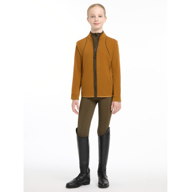 Pólar LeMieux com fecho éclair Felicity Young Rider Gengibre Castanho Pólar LeMieux com fecho éclair Felicity Young Rider Gengibre Castanho