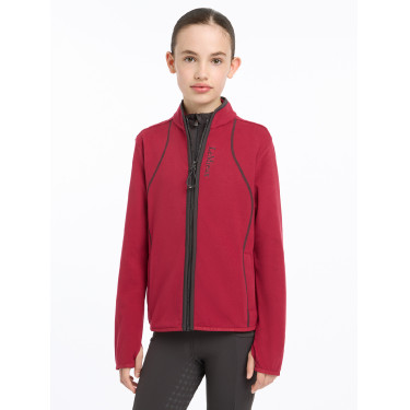 Pólar LeMieux com fecho éclair Felicity Young Rider Brasa Bordô Pólar LeMieux com fecho éclair Felicity Young Rider Brasa Bordô