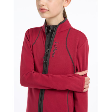 Pólar LeMieux com fecho éclair Felicity Young Rider Brasa Bordô Pólar LeMieux com fecho éclair Felicity Young Rider Brasa Bordô