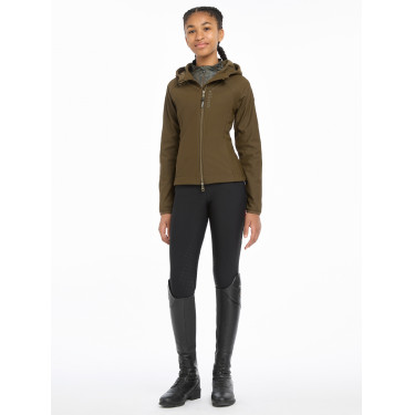 Casaco softshell LeMieux Lottie Young Rider Alpino Castanho