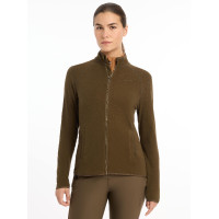 Polaire com Zíper Faye LeMieux Alpino Castanho