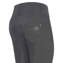 Calça de equitação HV Polo Elena FullGrip Cinza final Cinzento Calça de equitação HV Polo Elena FullGrip Cinza final Cinzento