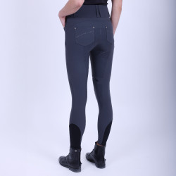 Calça de equitação HV Polo Elena FullGrip Cinza final Cinzento Calça de equitação HV Polo Elena FullGrip Cinza final Cinzento