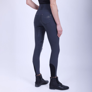 Calça de equitação HV Polo Elena FullGrip Cinza final Calça de equitação HV Polo Elena FullGrip Cinza final