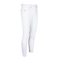 Calça de equitação Euro-Star Phil FullGrip masculina Branco