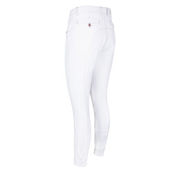 Calça de equitação Euro-Star Phil FullGrip masculina Branco