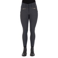 Calça de equitação Easy Rider Amore FullGrip Ímã cinza Cinzento