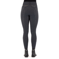 Calça de equitação Easy Rider Amore FullGrip Ímã cinza Cinzento