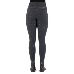Calça de equitação Easy Rider Amore FullGrip Ímã cinza Cinzento