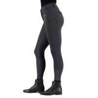 Calça de equitação Easy Rider Amore FullGrip Ímã cinza Cinzento