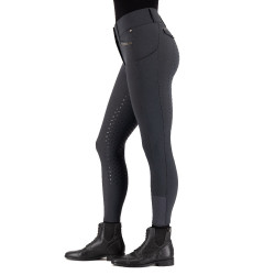 Calça de equitação Easy Rider Amore FullGrip Ímã cinza Cinzento