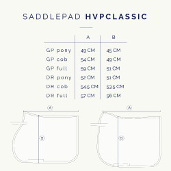 Tapis de selle HV Polo Classic GP Stone