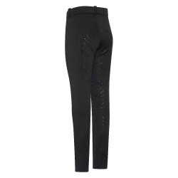Calça de equitação Easy Rider Joy Winter FullGrip Infantil Preto
