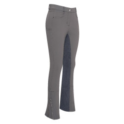 Calça de equitação Easy Rider Iceland Jodhpur feminina Ímã cinza Cinzento