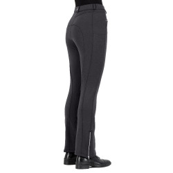Calça de equitação Easy Rider Iceland Jodhpur feminina Ímã cinza Cinzento