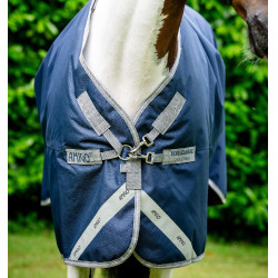Capa Horseware Amigo Bravo 12 XL 0g Marinho / cinza titânio / prata Azul-marinho