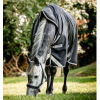 Cobertura Horseware High Neck Amigo® Bravo 12 Original 250g 1200D Preto / cinza titânio / prata