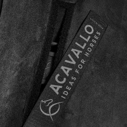 Amortecedor Piuma WFS com bolso e elevação em camurça na frente Acavallo Preto