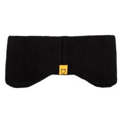 Banda Equestro unissexo em lã canelada com proteção para as orelhas e logótipo Preto Banda Equestro unissexo em lã canelada com proteção para as orelhas e logótipo Preto