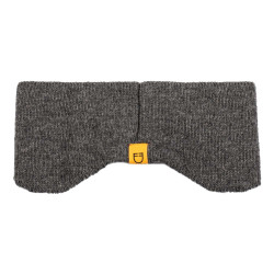 Banda Equestro unissexo em lã canelada com proteção para as orelhas e logótipo Cinza mesclado Cinzento Banda Equestro unissexo em lã canelada com proteção para as orelhas e logótipo Cinza mesclado Cinzento