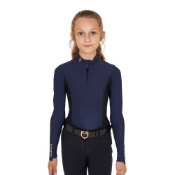 Camada Base Equestro de treino de manga comprida para menina