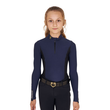 Camada Base Equestro de treino de manga comprida para menina