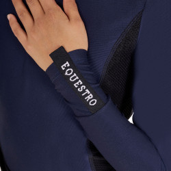 Camada Base Equestro de treino de manga comprida para menina Blazer marinho Azul-marinho