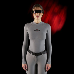 Camiseta térmica feminina de manga longa Equestro Ridertechnology