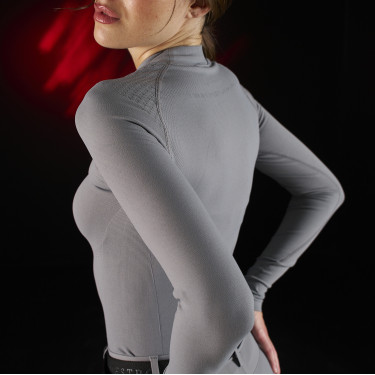 Camiseta térmica feminina de manga longa Equestro Ridertechnology Camiseta térmica feminina de manga longa Equestro Ridertechnology