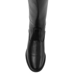 Botas infantis em couro sintético Supreme Preto