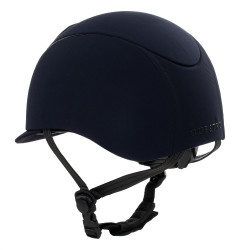Capacete Equestro com logotipo em relevo Meteor unissex Marinho Azul-marinho