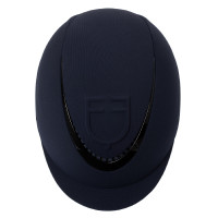 Capacete Equestro com logotipo em relevo Meteor unissex Marinho Azul-marinho