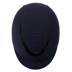 Capacete Equestro com logotipo em relevo Meteor unissex Marinho Azul-marinho