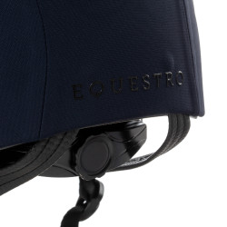 Capacete Equestro com logotipo em relevo Meteor unissex Marinho Azul-marinho