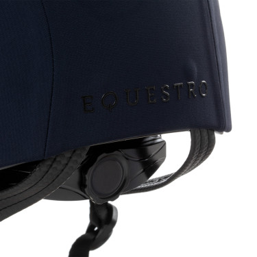 Capacete Equestro com logotipo em relevo Meteor unissex Marinho Azul-marinho