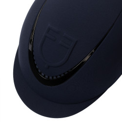 Capacete Equestro com logotipo em relevo Meteor unissex Marinho Azul-marinho