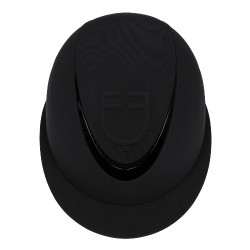 Capacete feminino com viseira larga e logotipo em relevo Equestro Preto Capacete feminino com viseira larga e logotipo em relevo Equestro Preto