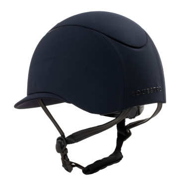 Capacete feminino com viseira larga e logotipo em relevo Equestro Marinho Azul-marinho