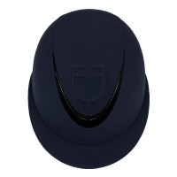 Capacete feminino com viseira larga e logotipo em relevo Equestro Marinho Azul-marinho
