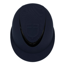 Capacete feminino com viseira larga e logotipo em relevo Equestro Marinho Azul-marinho