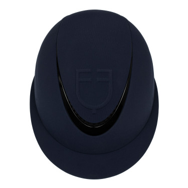 Capacete feminino com viseira larga e logotipo em relevo Equestro Marinho Azul-marinho