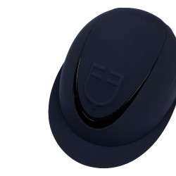 Capacete feminino com viseira larga e logotipo em relevo Equestro Marinho Azul-marinho