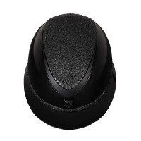Capacete de luxo com viseira larga e strass homologado EN 1384-2023 Equestro Preto / preto