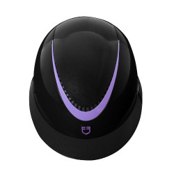 Capacete com tira em couro sintético polido homologado EN 1384-2023 Equestro Capacete com tira em couro sintético polido homologado EN 1384-2023 Equestro