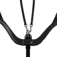 Peitoral anatômico de couro Equestro Preto Peitoral anatômico de couro Equestro Preto