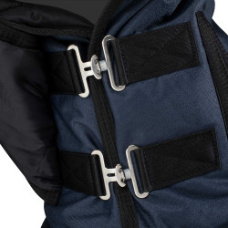 Protetor de pescoço de paddock em tecido rip-stop Equestro Marinho Azul-marinho