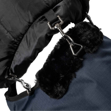 Protetor de pescoço de paddock em tecido rip-stop Equestro Marinho Azul-marinho