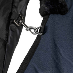 Protetor de pescoço de paddock em tecido rip-stop Equestro Marinho Azul-marinho